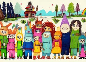 排队故事绘本，排队故事绘本图片