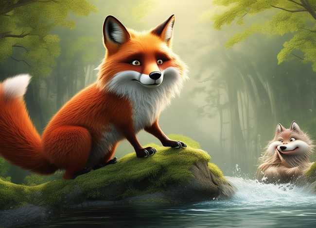 儿童故事狐狸和狼的故事；狐狸和狼的故事文字版