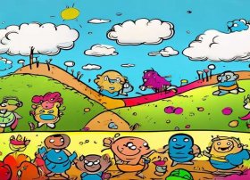 故事连环画儿童画简单；故事连环画 简单