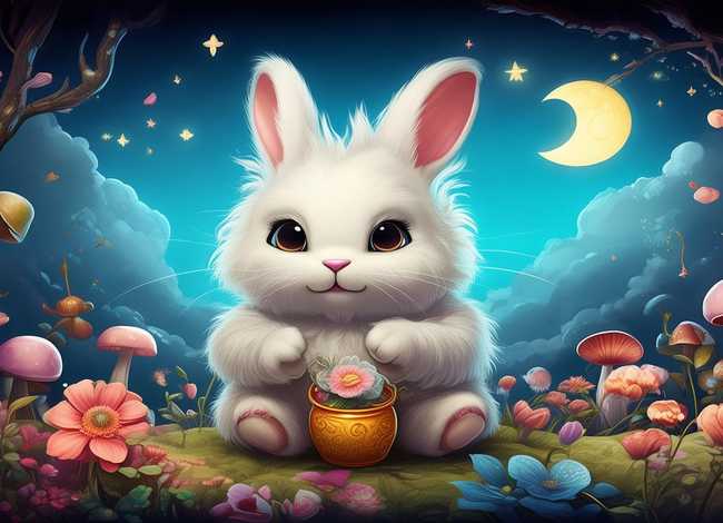 玉兔的绘本故事；玉兔的绘本故事图片