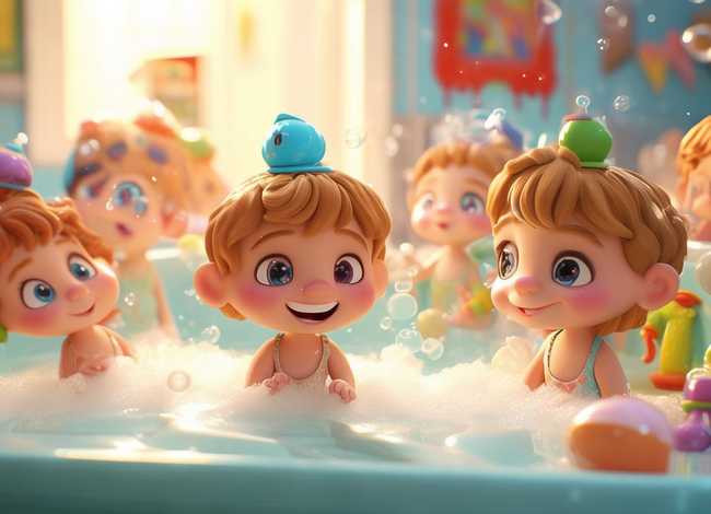 洗澡书儿童故事 - 洗澡的幼儿故事 洗澡书儿童故事 - 洗澡的幼儿故事