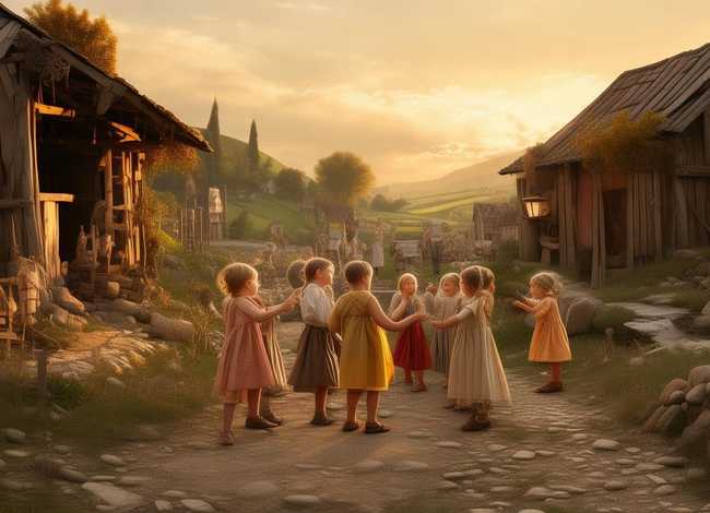 乡村故事儿童；播放乡村故事剧