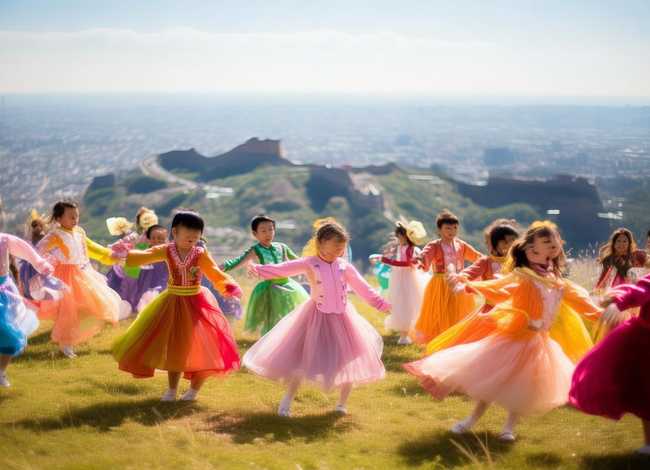 儿童舞蹈北京的金山上舞蹈视频、北京的金山上幼儿舞蹈视频