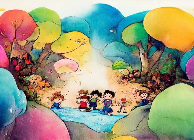 彩铅儿童画故事插图；彩铅故事插画手绘图片