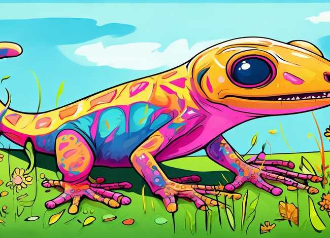 小壁虎儿童画图片 小壁虎儿童画图片简笔画