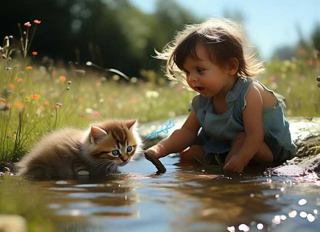 儿童简单的故事小猫钓鱼 - 少儿故事小猫钓鱼的故事