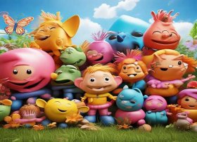 愚人节儿童故事图片，愚人节儿童画