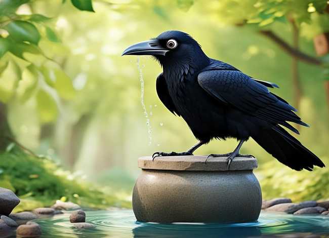 乌鸦喝水儿童故事提问；乌鸦喝水的故事可以想孩子提出啥问题
