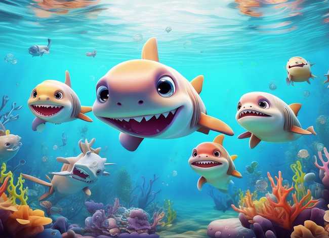 儿童益智早教视频故事鲨鱼、看鲨鱼宝宝故事视频