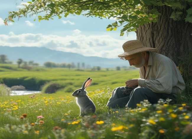 守株待兔的老农夫歌曲 守株待兔的老农夫歌曲四年级