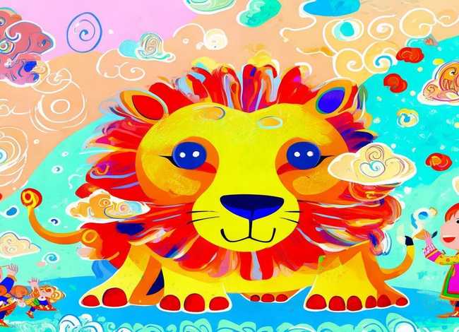 醒狮儿童画 醒狮儿童画模板 醒狮儿童画 醒狮儿童画模板