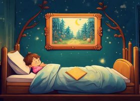 睡前小故事手绘画（睡前小故事手绘画图片）