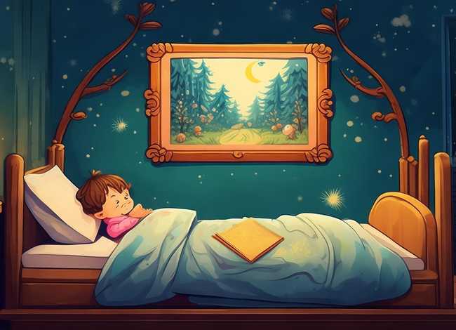 睡前小故事手绘画（睡前小故事手绘画图片）