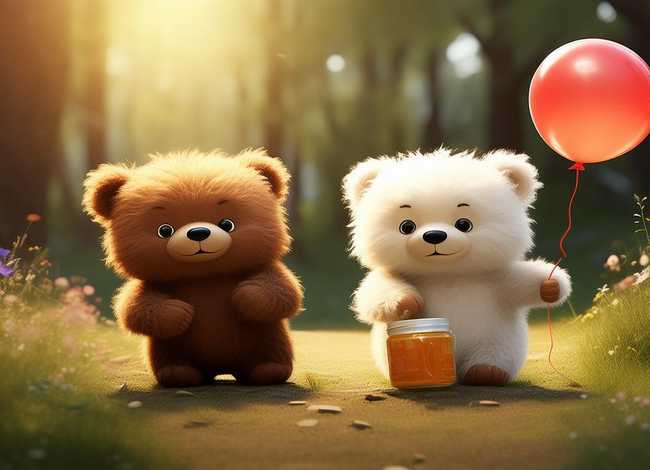 儿童故事两只笨狗熊、幼儿故事《两只笨狗熊》内容