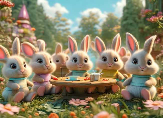 幼儿绘画小兔子乖乖的故事场景（幼儿绘画小兔子乖乖的故事场景怎么画）