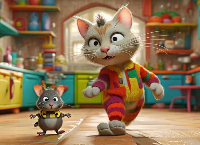 关于猫和老鼠的故事儿童版 - 关于猫和老鼠的故事或动画片
