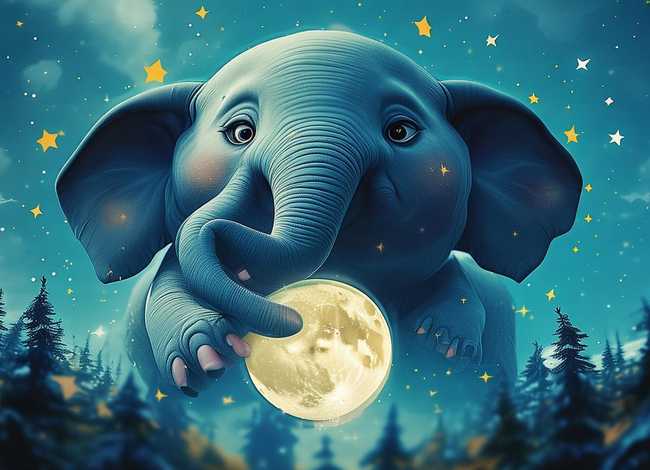 大象绘本故事 吃黑夜的大象绘本故事