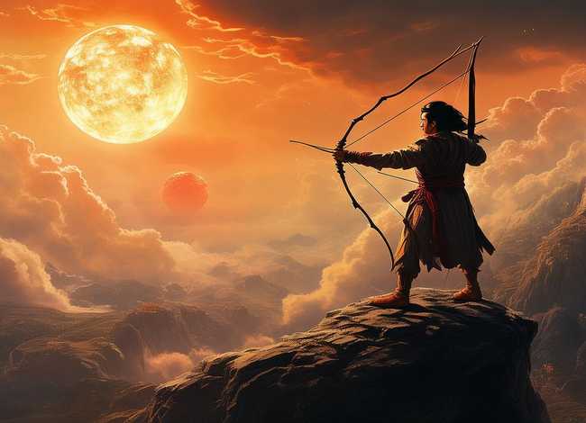 后羿射日简单故事 - 后羿射日简单故事讲解