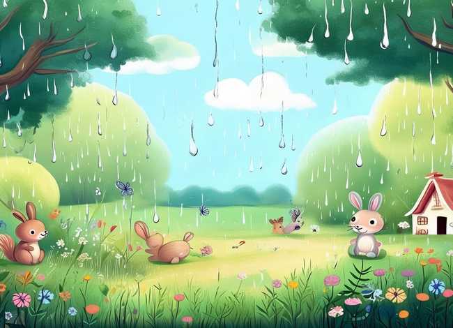 关于春雨的绘本故事，关于春雨的绘本故事图片
