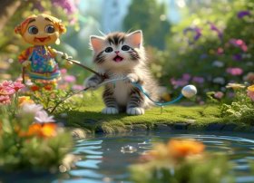小猫钓鱼视频儿童 小猫钓鱼视频儿歌视频