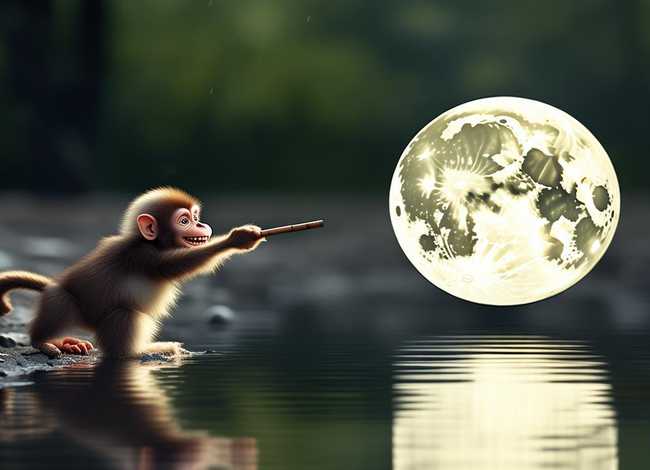 儿童故事猴子捞月亮视频（幼儿故事猴子捞月亮视频）