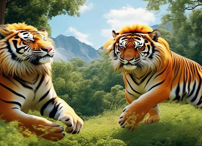 两只老虎绘本故事图片 - 两只老虎绘本故事图片大全