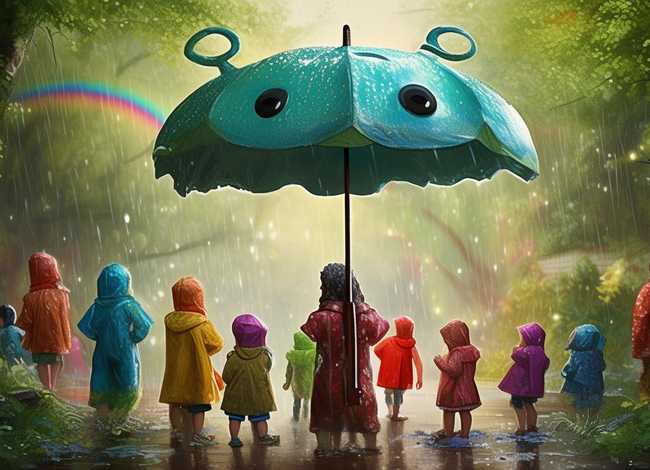 奇怪的雨伞儿童故事，幼儿故事奇怪的雨伞