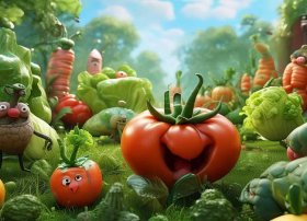 蔬菜水果故事绘本自创 蔬菜水果故事绘本自创图片