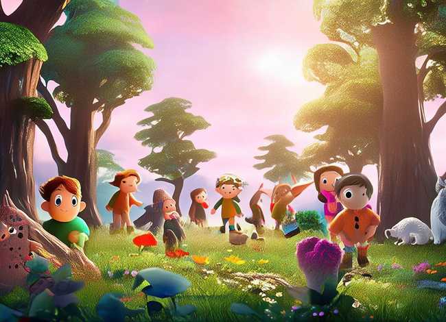 儿童故事森林大地 大森林的故事幼儿大班