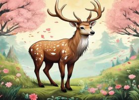 骄傲的梅花鹿儿童故事；骄傲的梅花鹿故事绘本