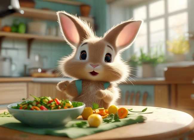 幼儿故事小兔子学吃饭、小兔学吃饭的故事幼儿