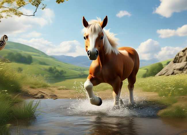 小马过河儿童故事、小马过河的故事 幼儿小故事