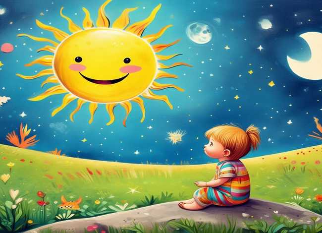 儿童故事太阳月亮全集；宝宝早教故事大全集太阳和月亮