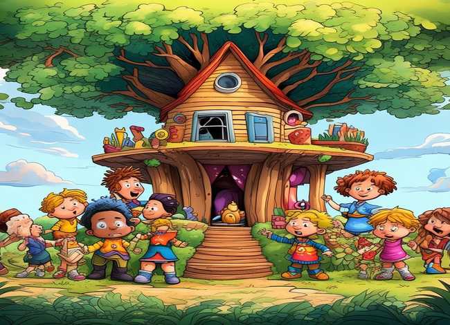 儿童英语故事插画（英语读物卡通儿童插画故事图片）