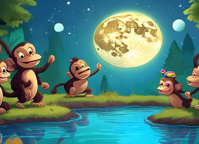 幼儿故事猴子捞月亮演讲视频、幼儿故事猴子捞月亮演讲视频播放