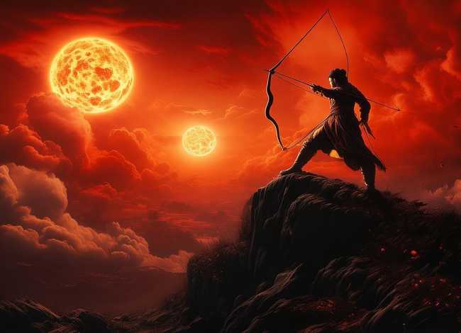 后羿射日小故事的视频；后羿射日小故事的视频怎么拍