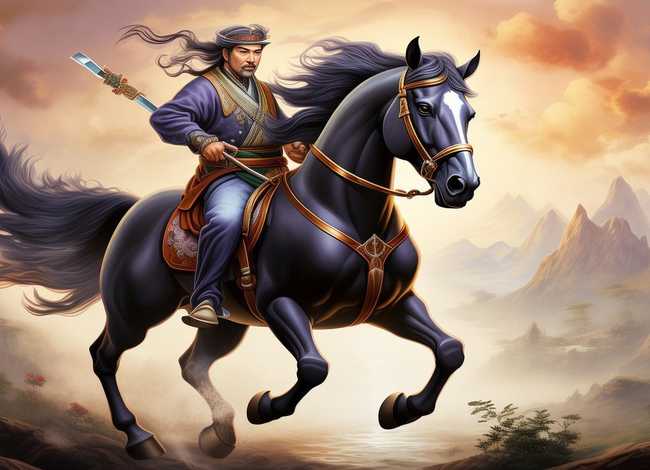 马的成语故事绘画；马的成语故事绘画图片