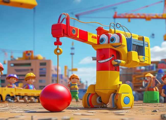 儿童吊车动画片全集员吊车 - 吊车 儿童动画