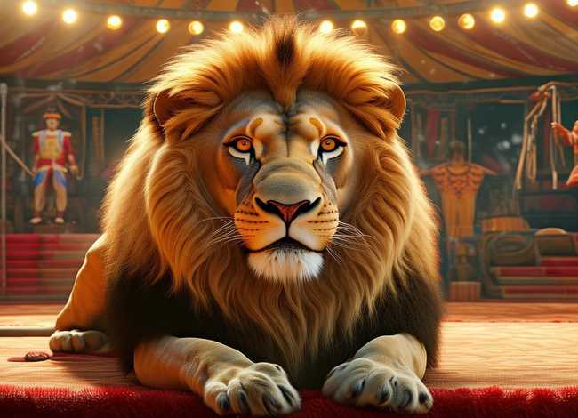 马戏团里的大狮子故事 - 马戏团里的大狮子故事简介