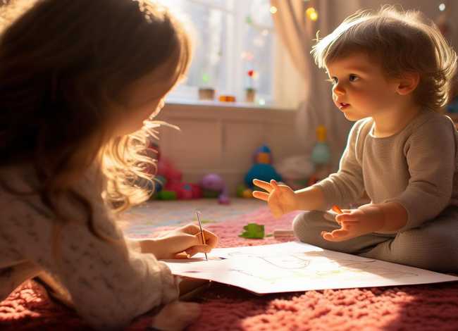 妈妈给我讲故事的儿童画；妈妈给我讲故事的简笔画