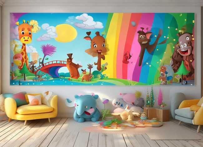 儿童房动物世界；动物世界 幼儿