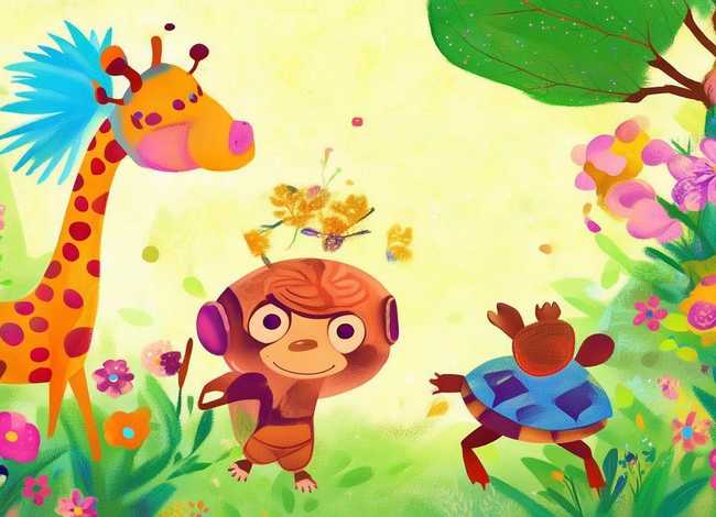 幼儿动物故事简笔画、幼儿园动物故事主题创编简笔画