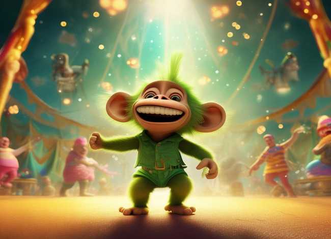 儿童故事马戏团的猴子，马戏团的小猴子