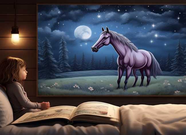 马的故事儿童睡前收听，关于马的睡前故事