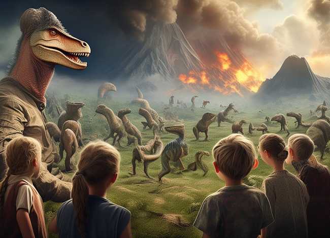 恐龙是怎么灭亡的儿童讲故事（恐龙是怎么灭绝的 故事）