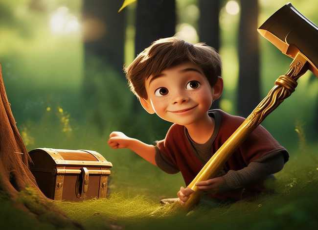 金斧子的故事 - 金斧子的故事简短版