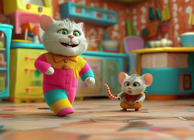 关于猫和老鼠的故事儿童版 - 关于猫和老鼠的故事或动画片