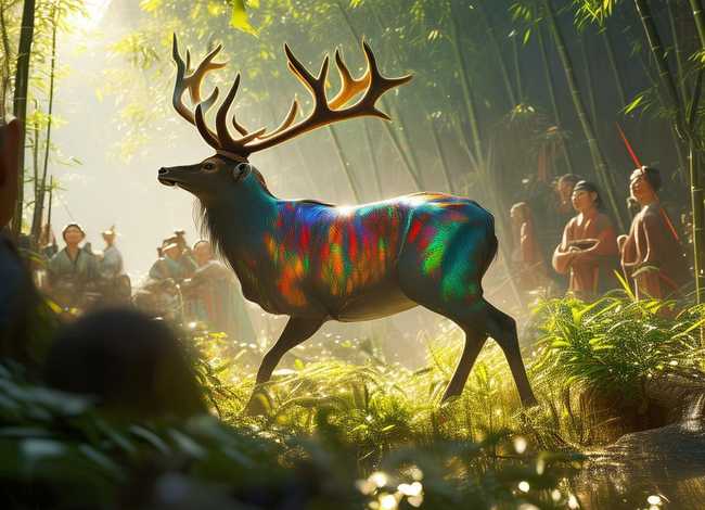 中国民间故事九色鹿 - 中国民间故事九色鹿怎么画