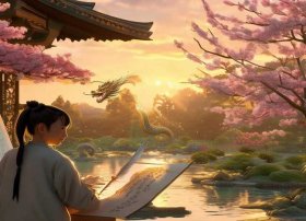 画龙点睛讲故事、画龙点睛讲故事背景图片