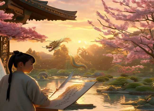 画龙点睛讲故事、画龙点睛讲故事背景图片